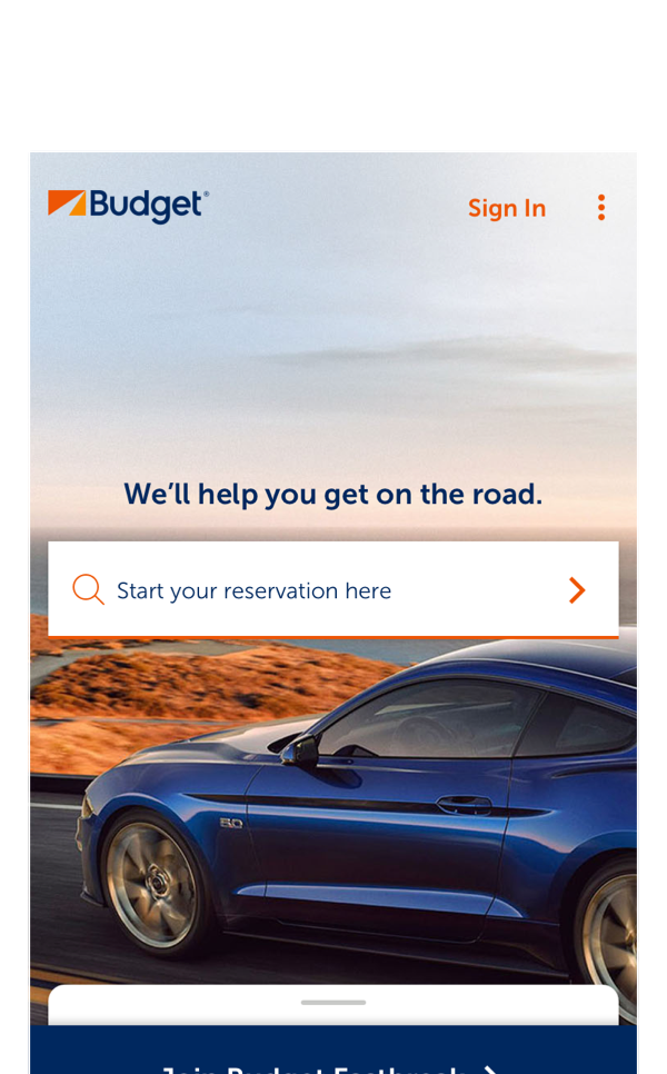 skrig Indstilling Sanctuary Budget Car Rental App | Budget Car Rental