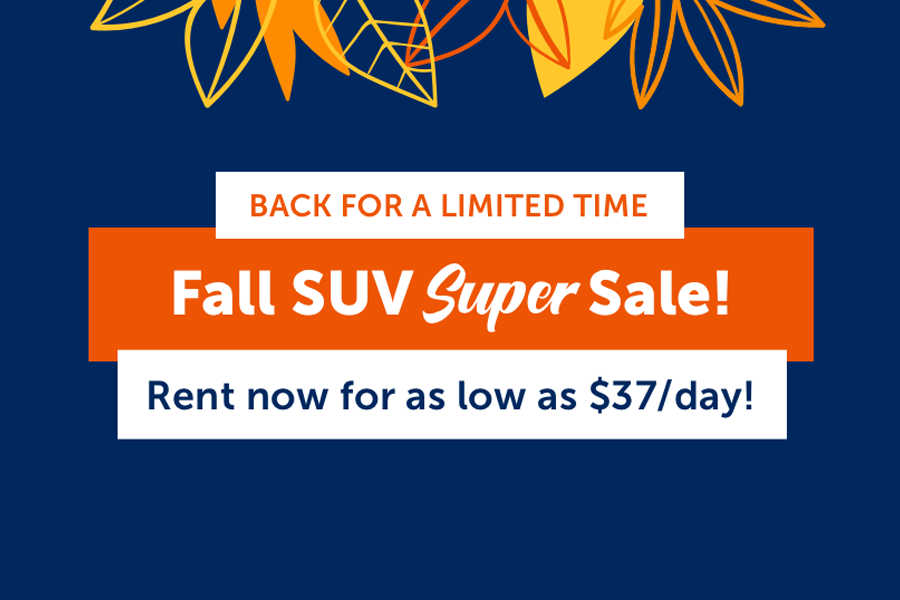 The Budget SUV Super Sale is back but only for a limited time! The Budget SUV Super Sale is back but only for a limited time!